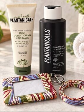 Conditioning Hair Mask & Smoothing Conditioner Set - NWT Vera Bradley Lanyard